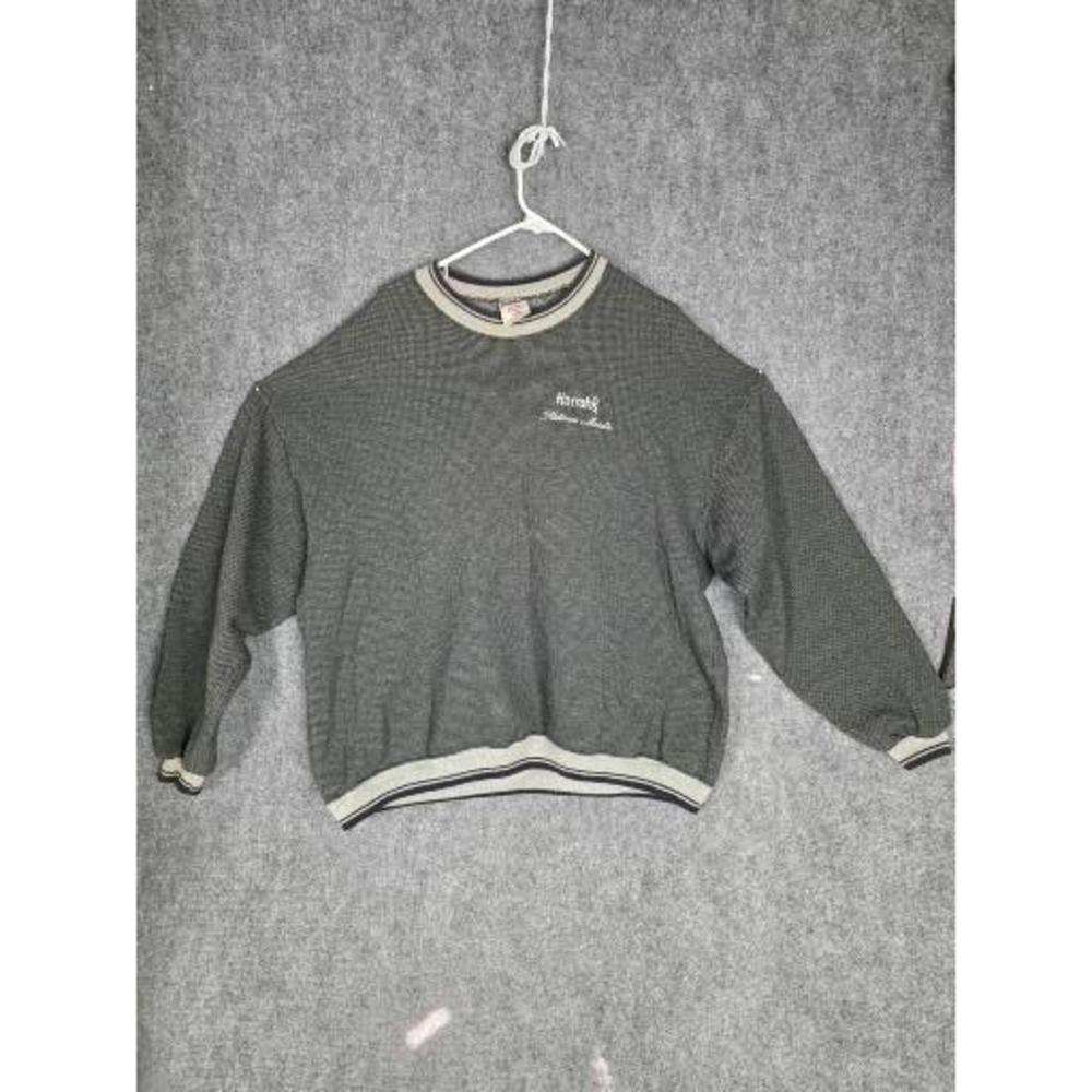 VTG Harrahs Platinum Member Crewneck Sweatshirt‎ Mens 2XL Gray Blend Long Sleeve